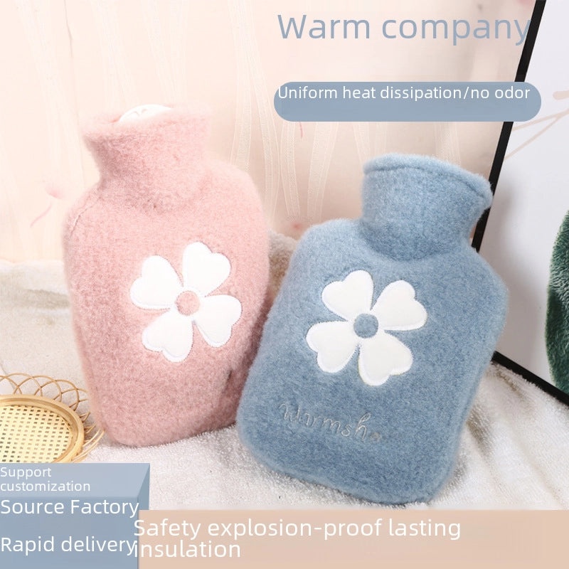 Cartoon PVC Hot Water Bag Thickened Explosion-Proof Hand Warmer Hot Compress Water Injection Hot Water Bag|Home & Living > Heating Appliances
