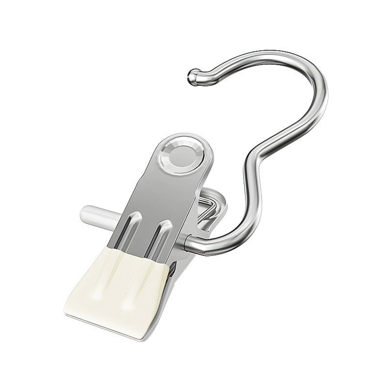 Stainless Steel Clothes Clips with Plastic Hooks Non-slip Seamless Socks Underwear Drying Household Multi-use Pegs|Home & Living