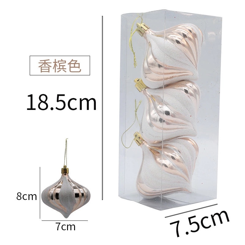 New Onion Ball Christmas Tree Ornament Pendant Decorative Holiday Home Decor | Christmas Ornaments