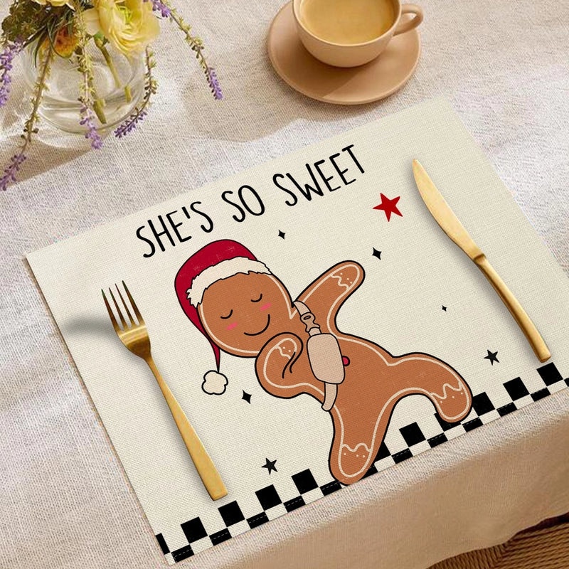 Minimalist Christmas Tree Placemat for Holiday Dining|Home Decor & Tableware