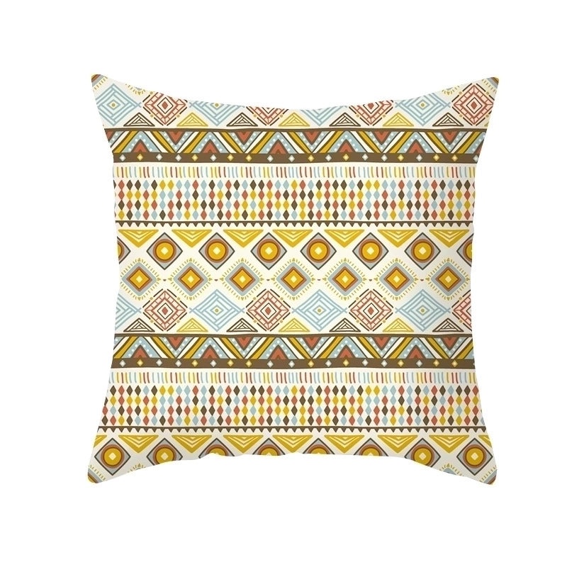 Bohemian Geometric Peach Skin Cushion Covers|Home Decor Pillows