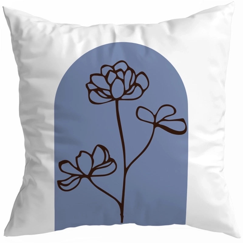 Artistic Geometric Color Block Modern Peach Skin Pillow Covers|Home Decor Pillows