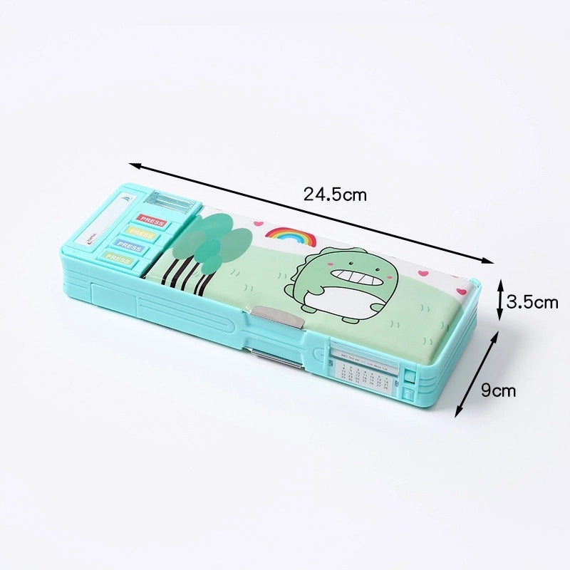 Multi-functional Double-layer Large Capacity Pencil Case for Primary School Students|School Supplies