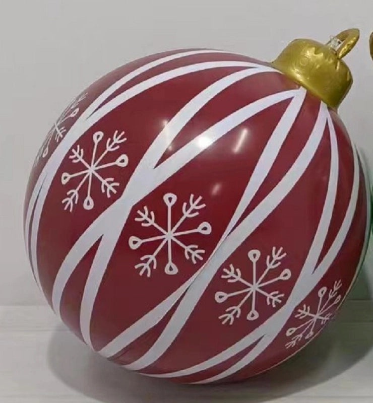 Vintage Christmas Striped PVC Balloons for Indoor and Outdoor Decoration | Holiday Decor