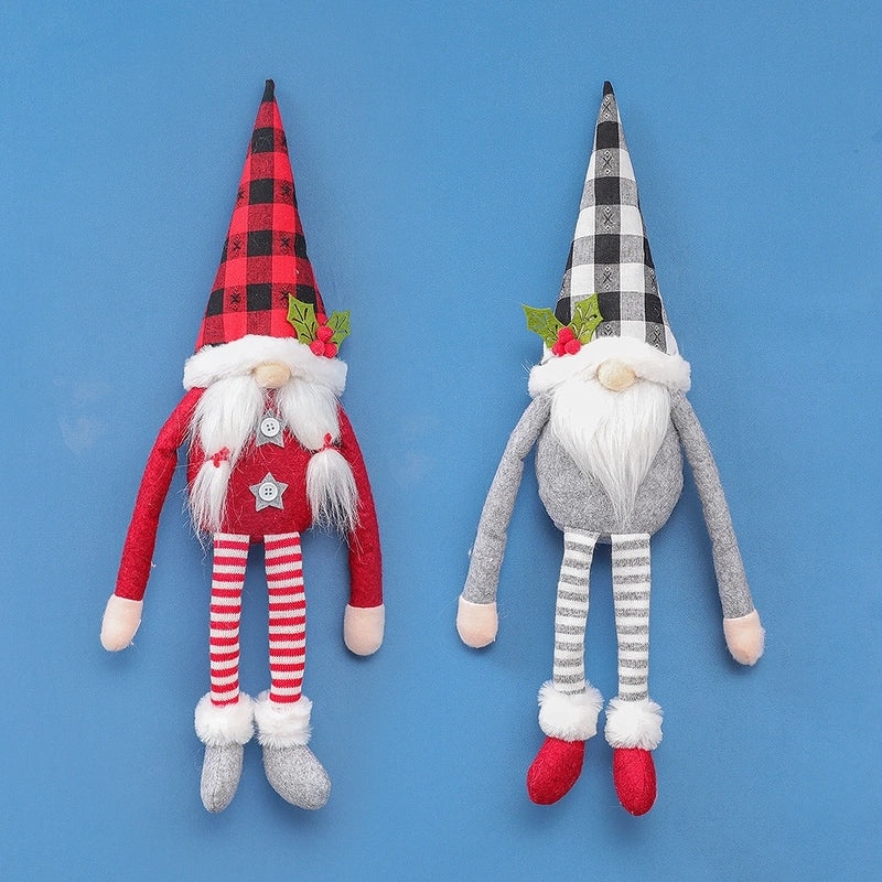 Festive Christmas Plaid Indoor Decor Props|Holiday Home Decorations