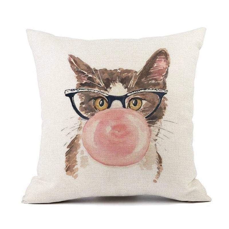 Adorable Cat-Themed Decorative Pillow Covers|Home Decor & Bedding