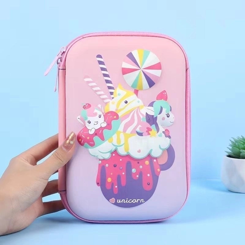 Cute EVA PU Cartoon Pencil Case for School Supplies | School Stationery