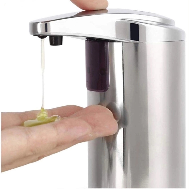 Minimalist Solid Color Stainless Steel Soap Dispenser for Bathroom and Kitchen|Home & Kitchen Accessories