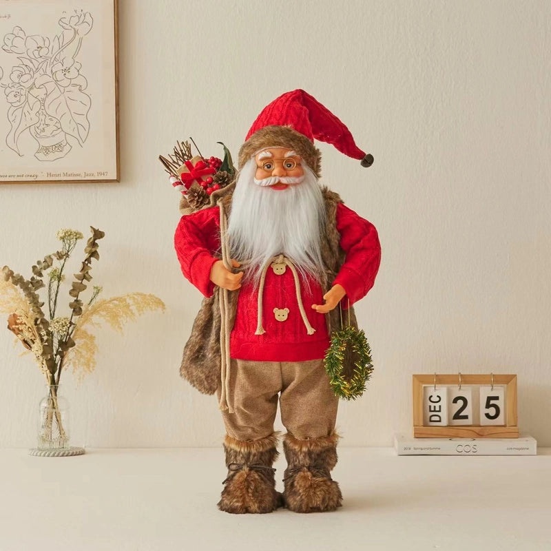 Festive Santa Claus PVC Christmas Party Decorations|Holiday Party Supplies