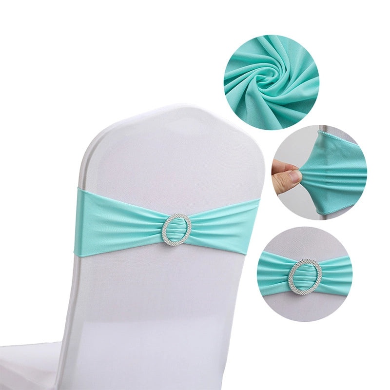 Elegant Solid Color Polyester Chair Cover for Weddings and Events|Home Decor & Furniture Accessories