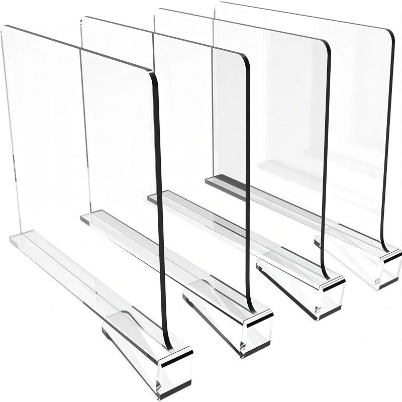 Transparent Acrylic Wardrobe and Book Cabinet Divider Organizer | Home Storage & Organization