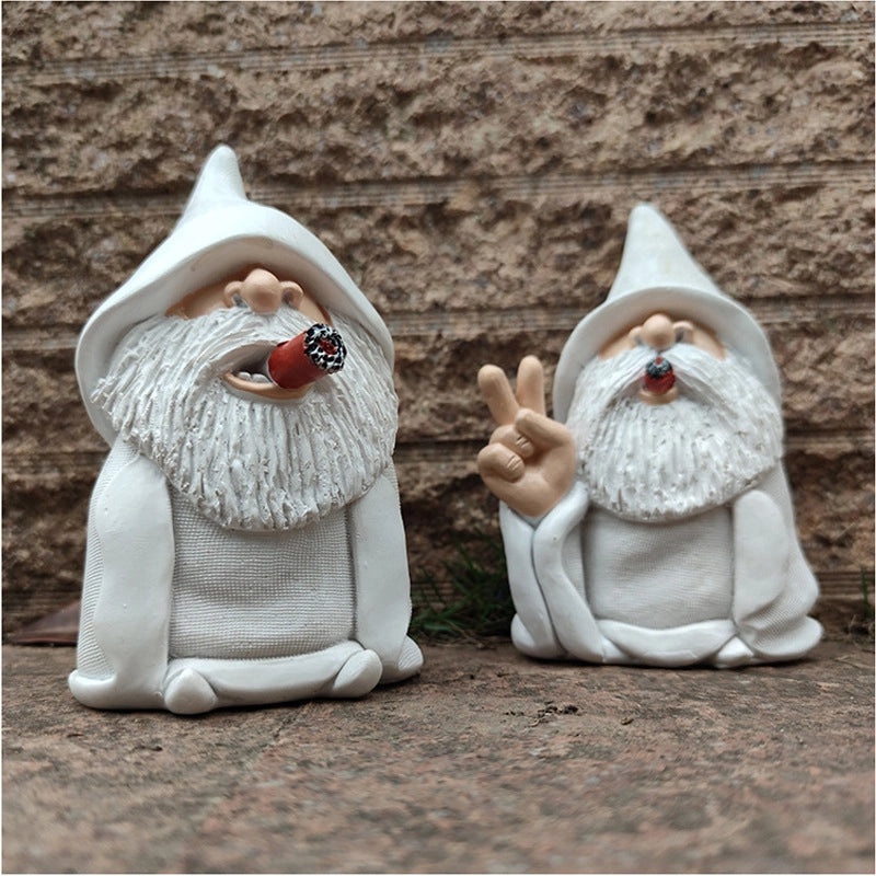 Whimsical Dwarf Figurine Synthetic Resin Decoration|Home Decor & Collectibles