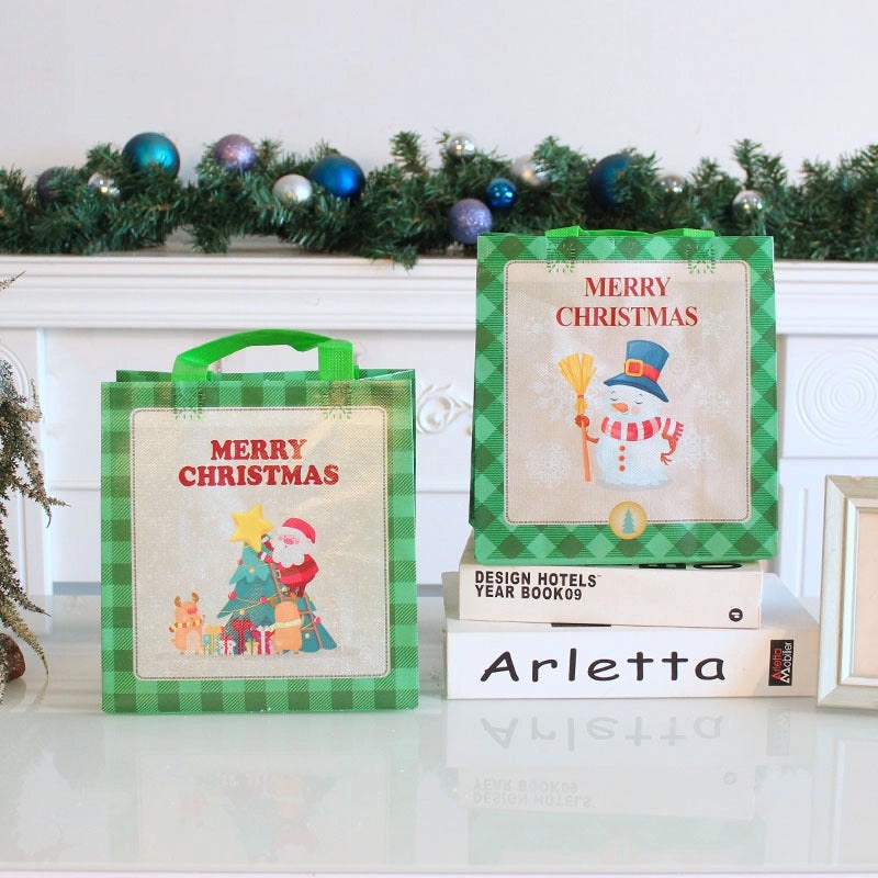Christmas Elk Cartoon Gift Bags for Family Gathering | Holiday Party Supplies