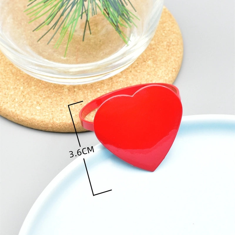 Elegant Red Heart Alloy Table Decoration for Valentine's Day Date | Home Decor