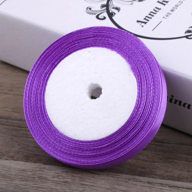 6mm Red Fabric Ribbon with Gold Edge for Hair Accessories and Packaging|Hair Accessories and Packaging Supplies