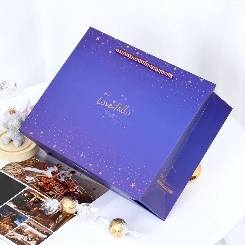 Ins Style Valentine's Day Gift Bag Handheld Paper Gift Bag for Birthday Presents|Gift Bags & Wrapping Supplies