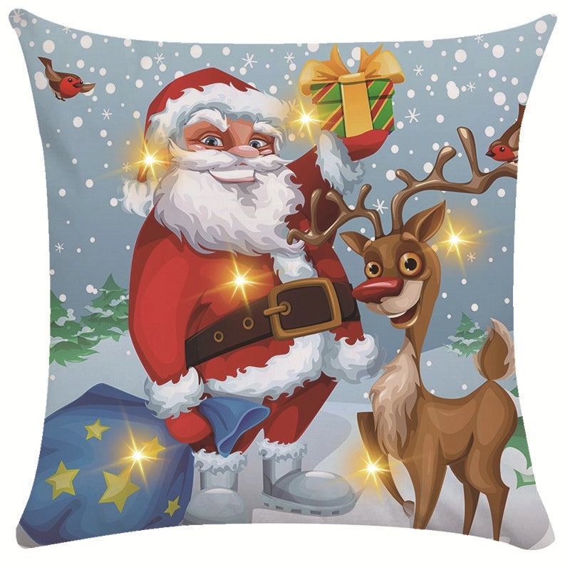 Festive Snowflake Throw Pillow Cover for Couch & Sofa | Home Decor Ornaments