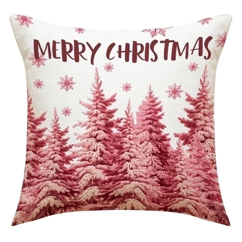 Christmas Holiday Linen Pillow Covers for Couch & Sofa | Home Decor