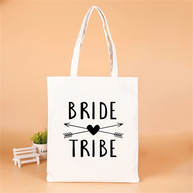 Personalized Linen Party Gift Bags with Letter Design|Party Supplies & Gift Wrapping