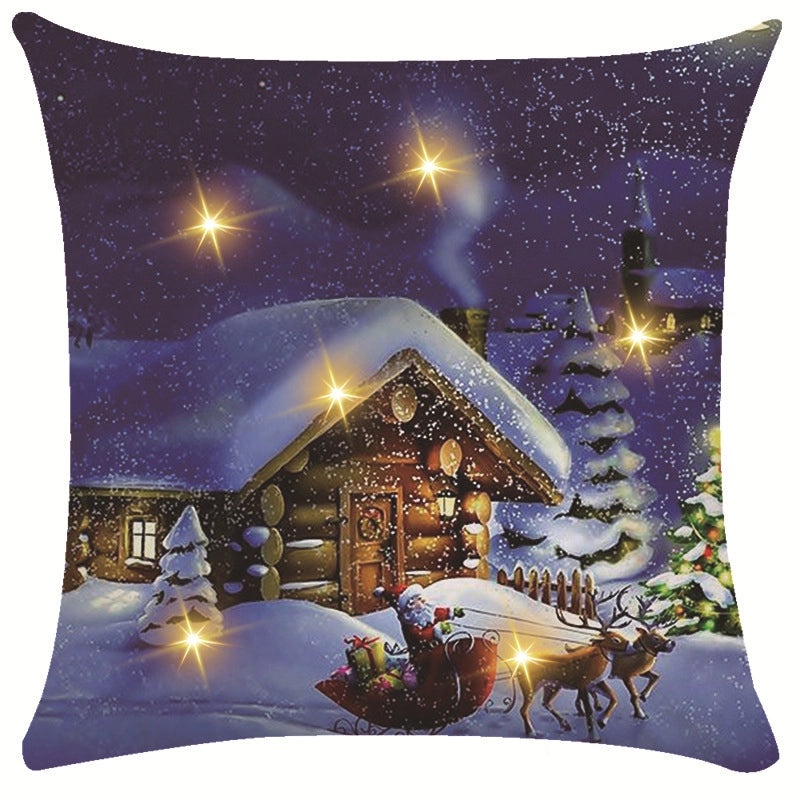 Festive Snowflake Throw Pillow Cover for Couch & Sofa | Home Decor Ornaments