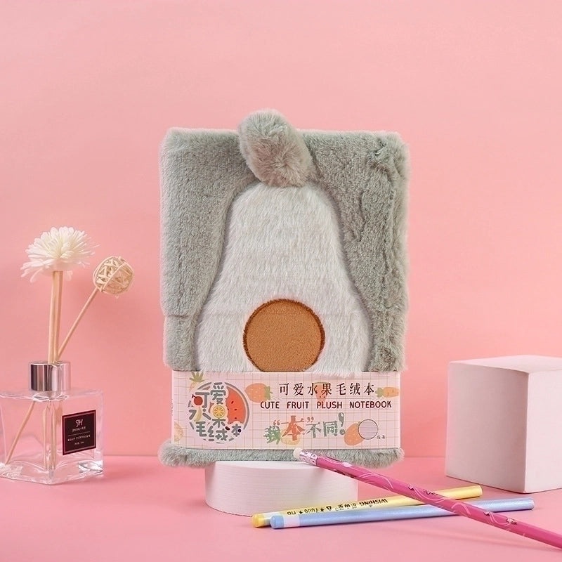 Cute Fruit Plush A5 Handheld Diary Notepad 1 Piece | Stationery & Journals
