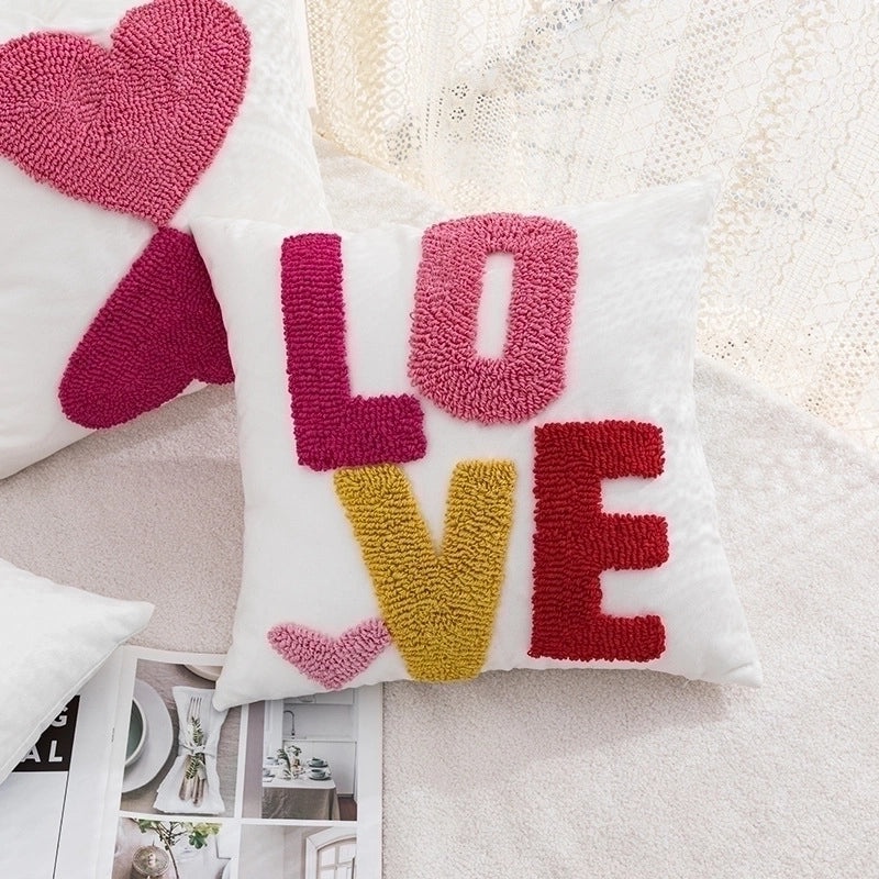 Adorable Alphabet Cotton Pillow Covers|Home Decor Pillows