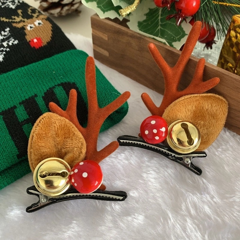 Festive Reindeer Antler Hair Clip for Daily Wear|Hair Accessories