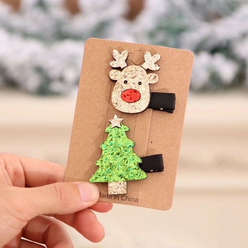 Colorful Christmas Hairpin Set for Children | Kids Hair Accessories