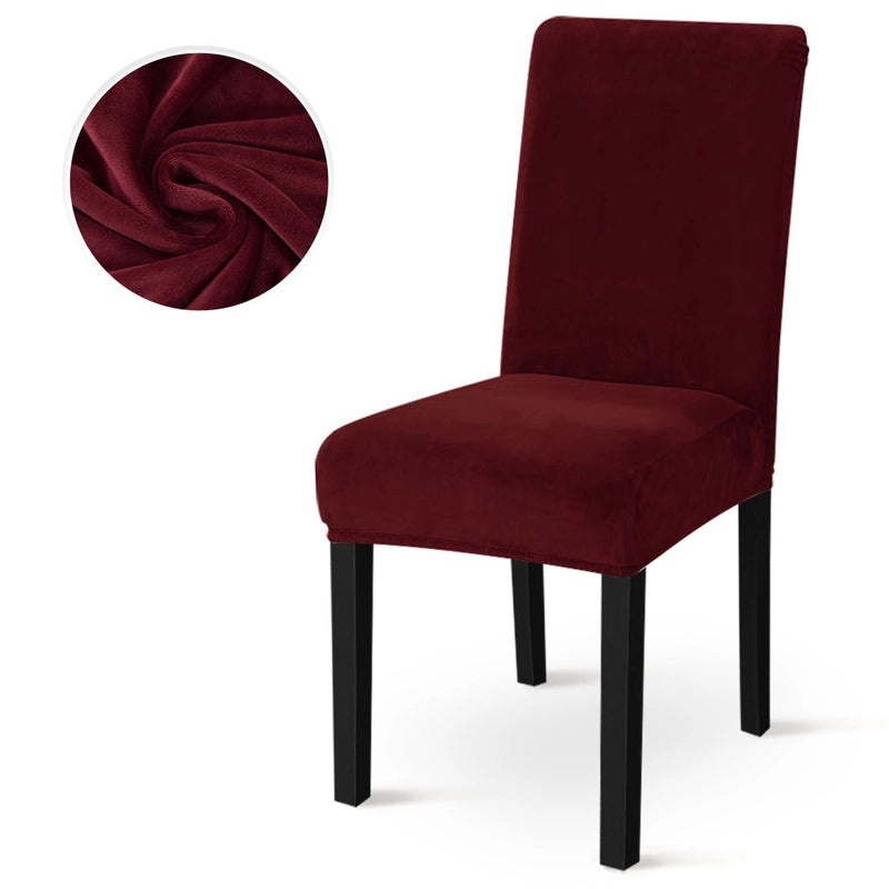 Elegant Solid Color Polyester Chair Cover | Home Decor & Furniture Accessories