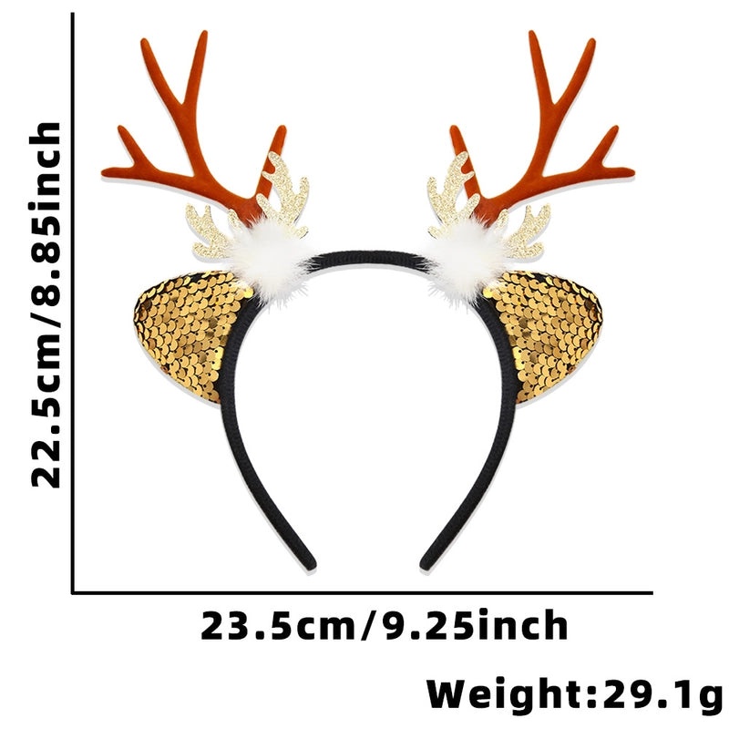 Christmas Reindeer Antlers Hair Band for Party Costume Props | Festival Accessories