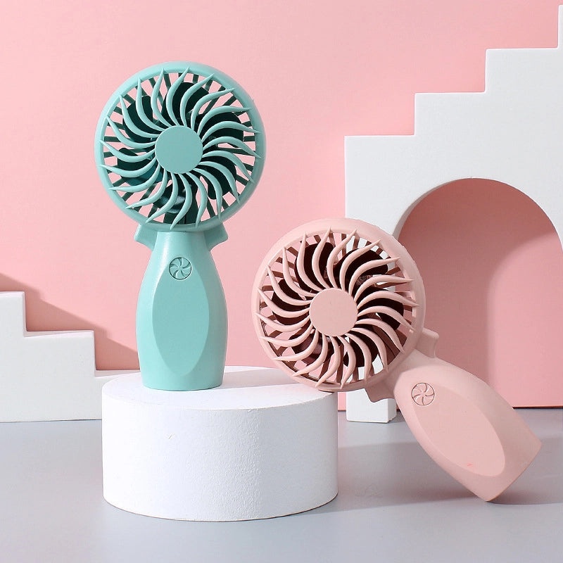 Mini Portable Solid Color Plastic Fan|Home & Garden Accessories