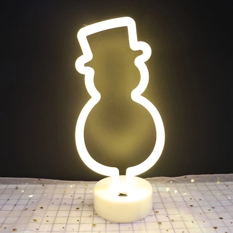 Romantic Anchor and Snowman LED Night Lights for Christmas and Valentine's Day | Indoor Decorative Lighting