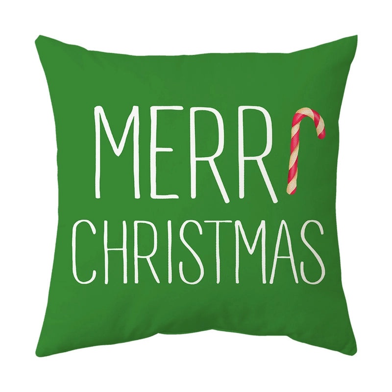 Christmas Tree Santa Elk Holiday Polyester Pillow Covers|Home Decor Pillows