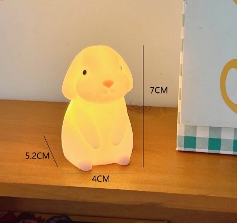 Adorable Bear, Pig, and Duck Vinyl Night Light for Indoor Use | Home Decor Lighting