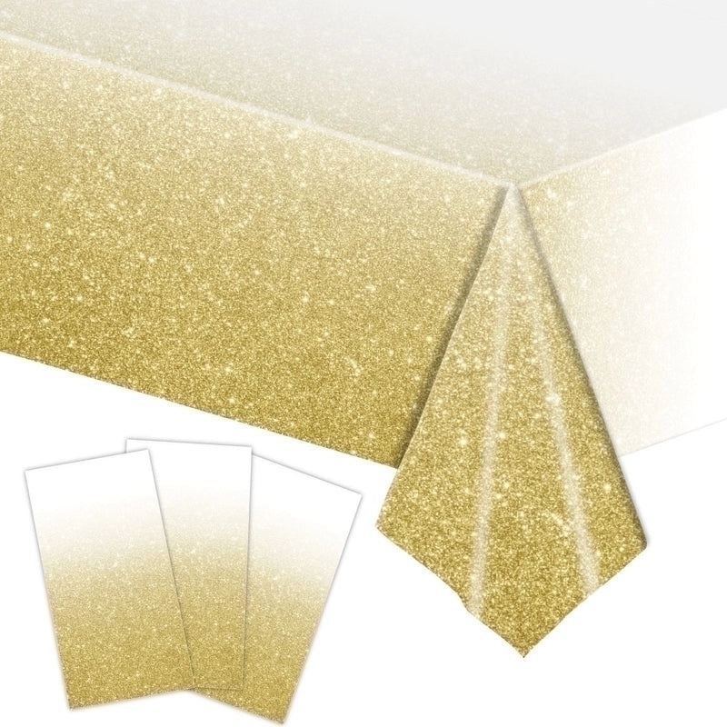 Elegant Gradient Plastic Tablecloth for Daily and Party Use|Home Decor & Party Supplies