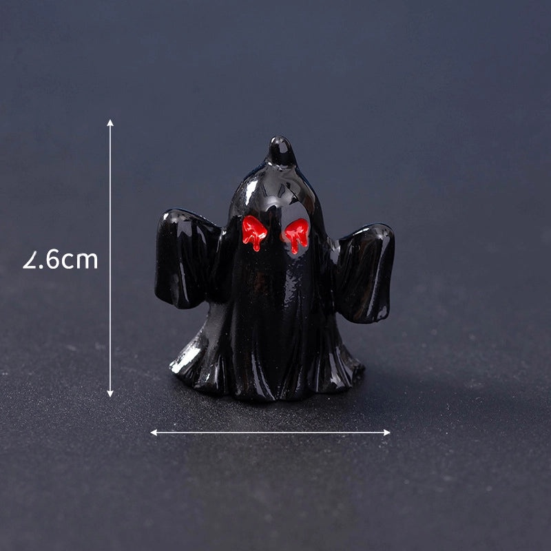 Halloween Mini Resin Skull & Mummy Ornaments Ghost Decorations for Home Desktop Creative Horror Festival|Halloween Decorations