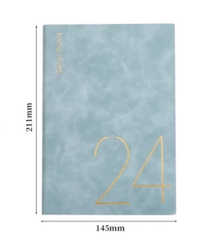 Solid Color PU Leather Notebook for School | Stationery & Notebooks
