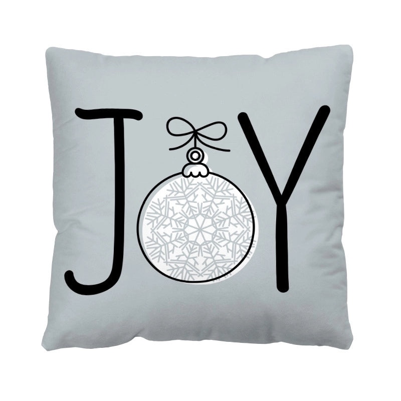 Plush Letter Print Short Pillow Covers for Casual Vacation Decor|Home Decor & Bedding
