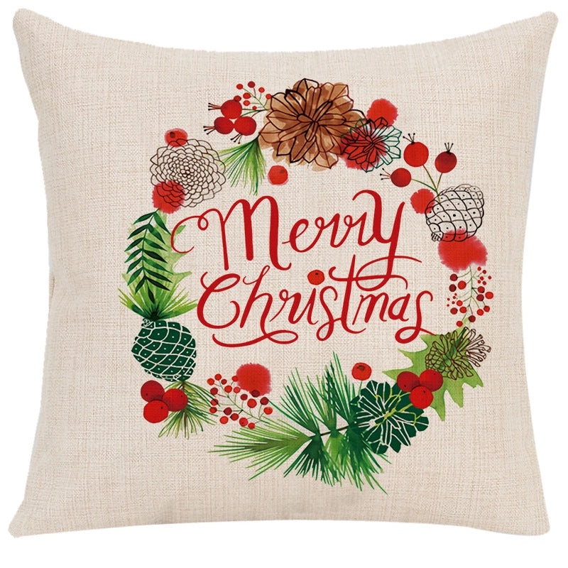 Adorable Santa Claus Letter Fiber Pillow Covers|Home Decor Pillows