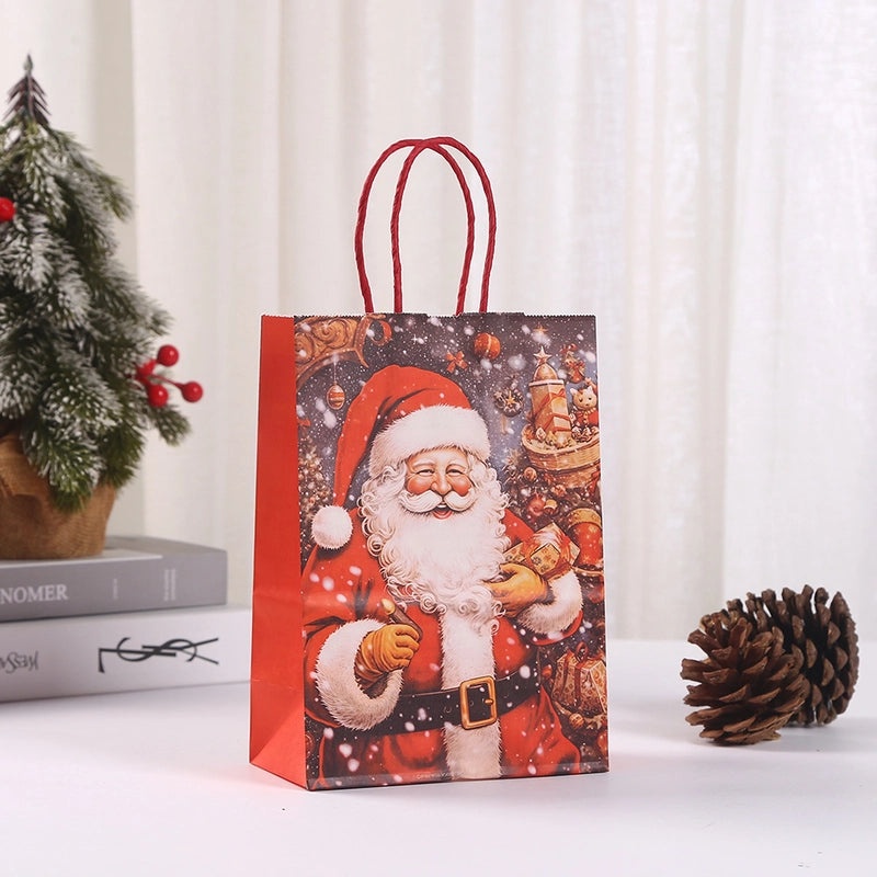 Nordic Christmas Santa Claus Gift Bags Party Wrapping Supplies|Holiday Party Supplies