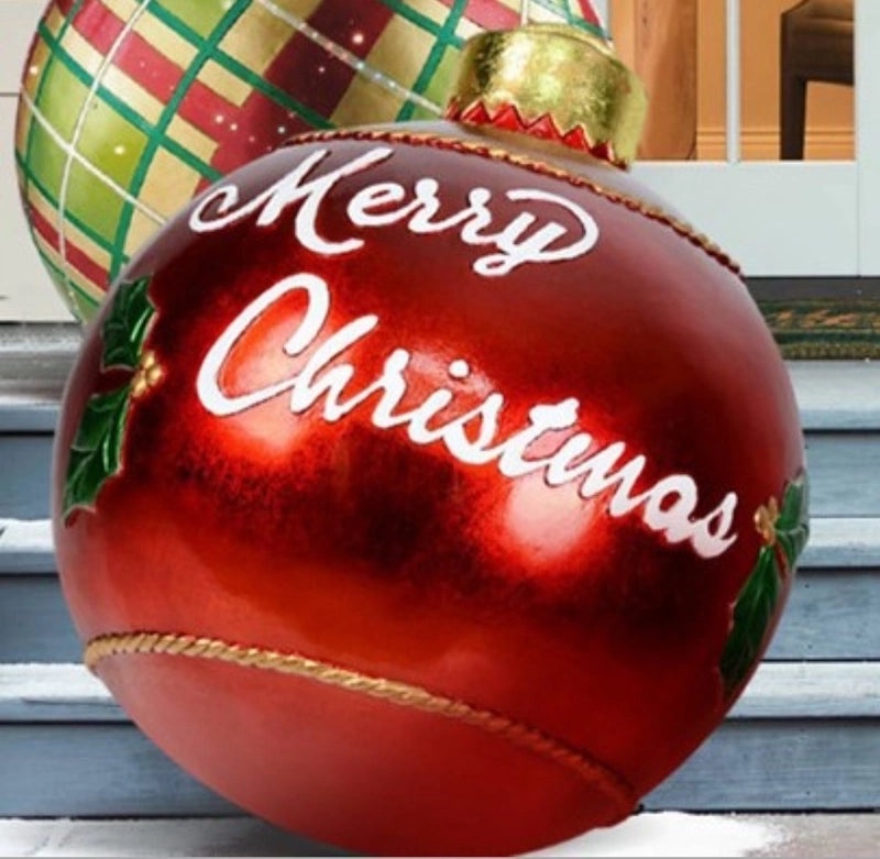 Vintage Christmas Striped PVC Balloons for Indoor and Outdoor Decoration | Holiday Decor