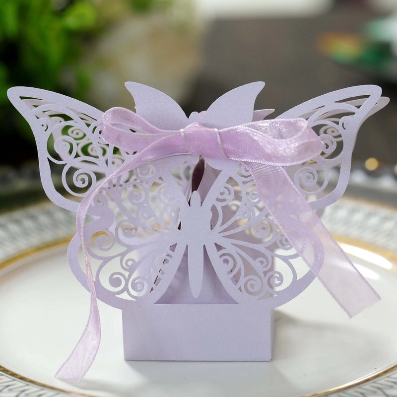 Iridescent Bow Knot Gift Bags 210g for Wedding Banquet|Gift Bags & Packaging