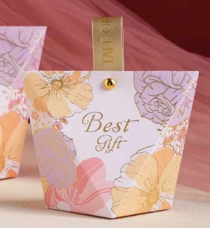 Floral Letter Paper Gift Bags for Wedding Banquets|Wedding Accessories