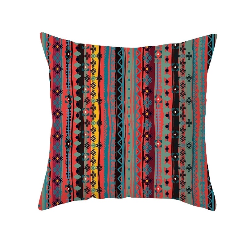 Bohemian Geometric Peach Skin Cushion Covers|Home Decor Pillows