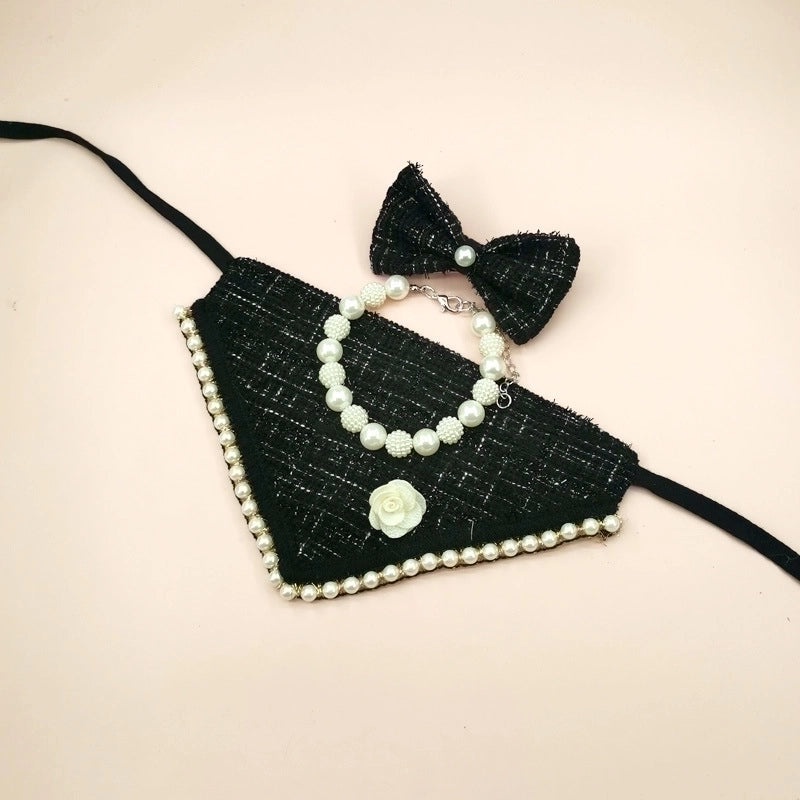 Adorable Polyester Bow Tie Pet Scarf for Dogs and Cats|Pet Accessories