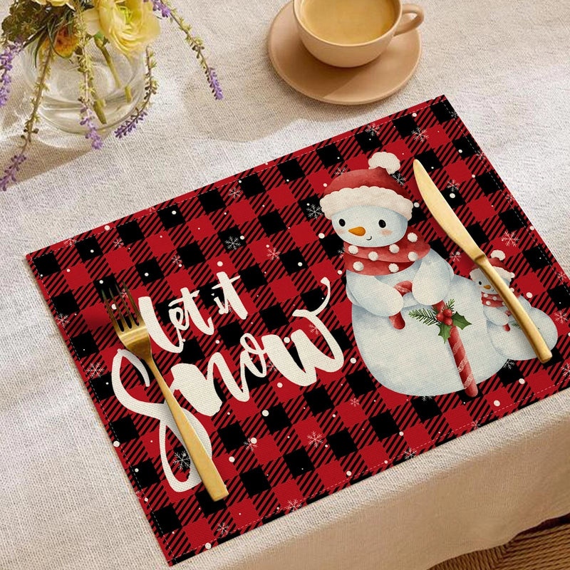 Minimalist Christmas Tree Placemat for Holiday Dining|Home Decor & Tableware