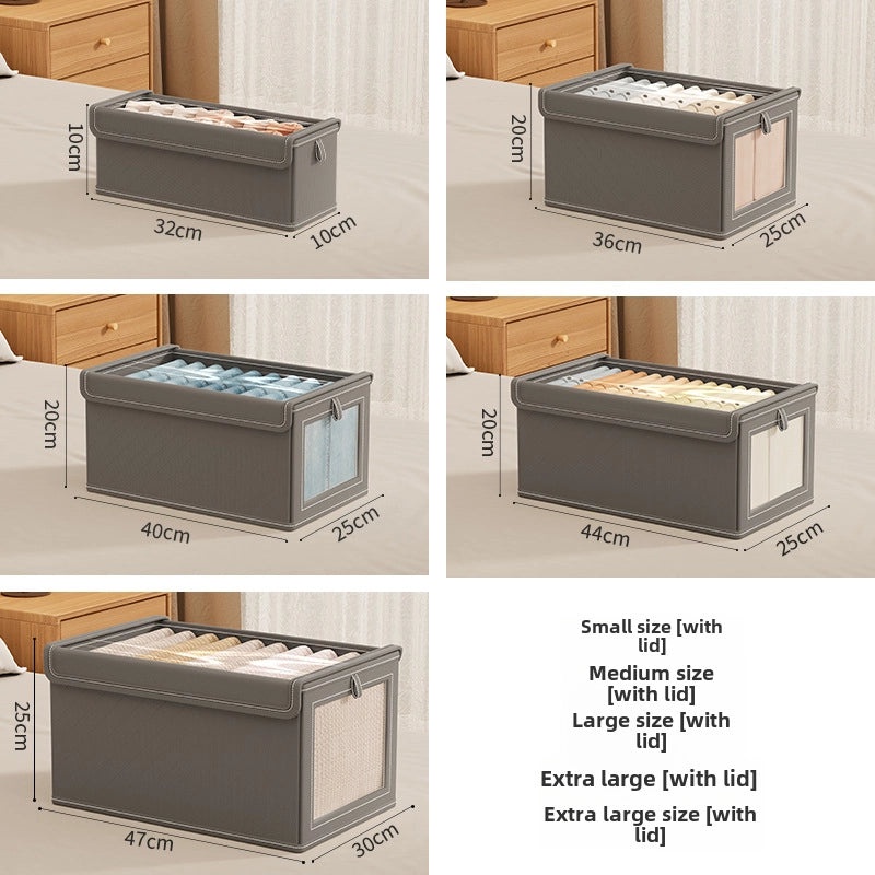 100 Pieces Oxford Cloth Storage Boxes with Lid | Home Storage Organizers