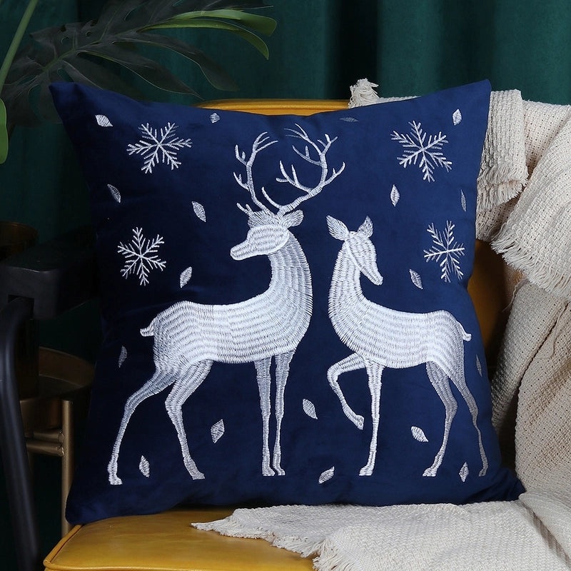 Christmas Tree and Reindeer Plush Pillow Covers|Home Decor Pillows