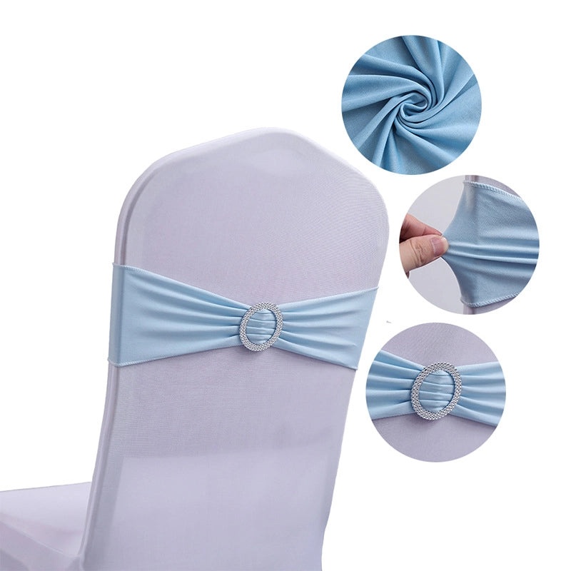 Elegant Solid Color Polyester Chair Cover for Weddings and Events|Home Decor & Furniture Accessories