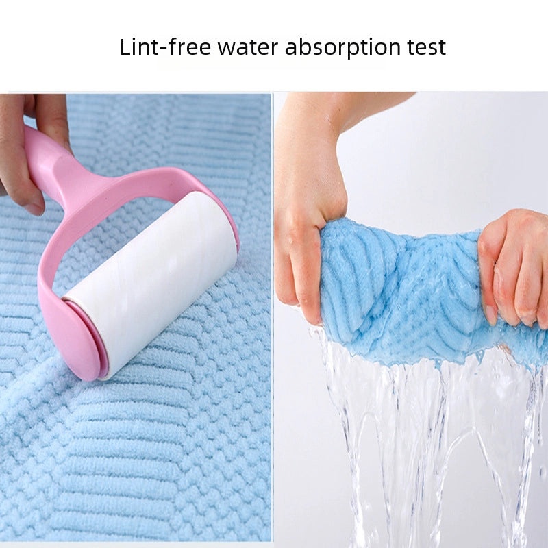 Coral Fleece Bath Towel Set for Mom Thick Absorbent Two-Piece Towel Gift|Home & Bath